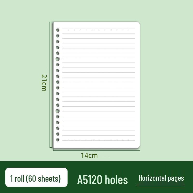 Colored Loose-Leaf Binding Sleeves - A4/B5/A5, 20/26/30 Holes, PP Material