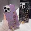 Suitable for Iphone13pro Mobile Phone Case, Luxury Rhinestone Love Bracelet, Glitter, Epoxy New S24plus Protective Case