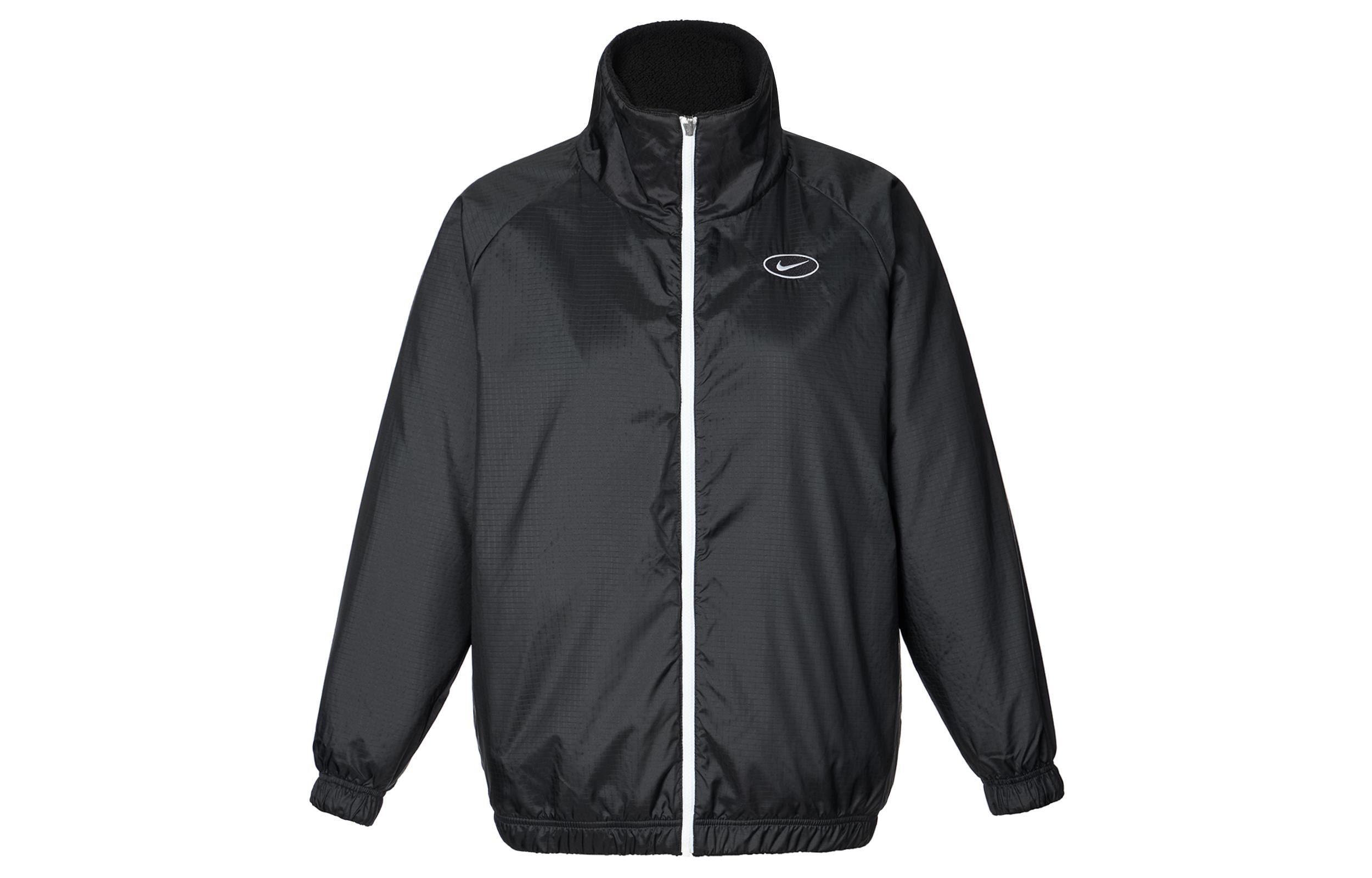 Nike Large Hook Sherpa Reversible Fleece Lined Fleece Clothing Women s Black CI8938-010 L