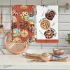 1pc/2pc/4pc/pack Christmas Scrub Sponge Creative Kitchen Dish Cloth Festive Cleaning Decor for Home & Table Kitchen Dish Towel Xmas Cleaning Supplies