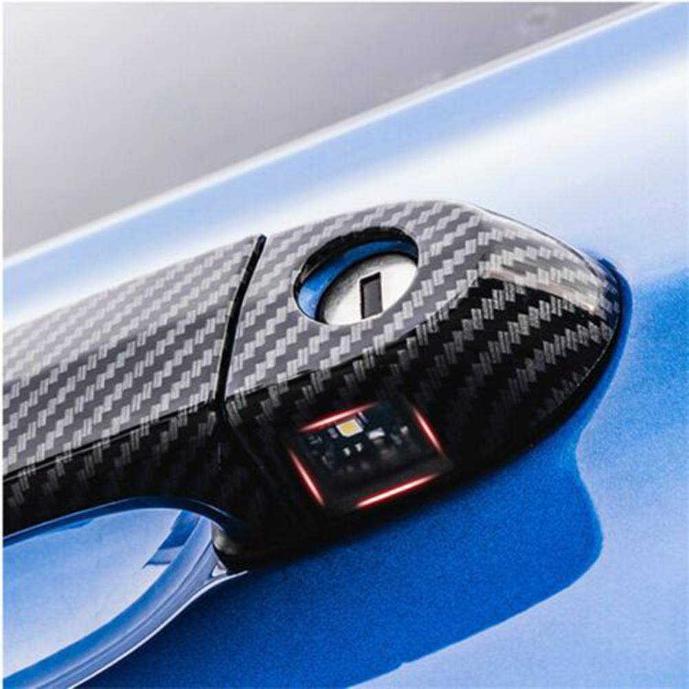 1 Set Car Carbon Fiber Door Handle Covers Trims For BMW E87 E90 E91 E92 E93 F30 X1 X2 X3 X4 X6 Exterior Accessories