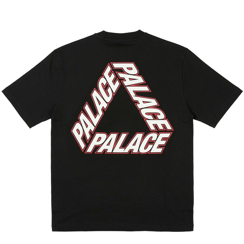 Palace P-3 Obrysové tričko Černé Unisex Top P26TS199