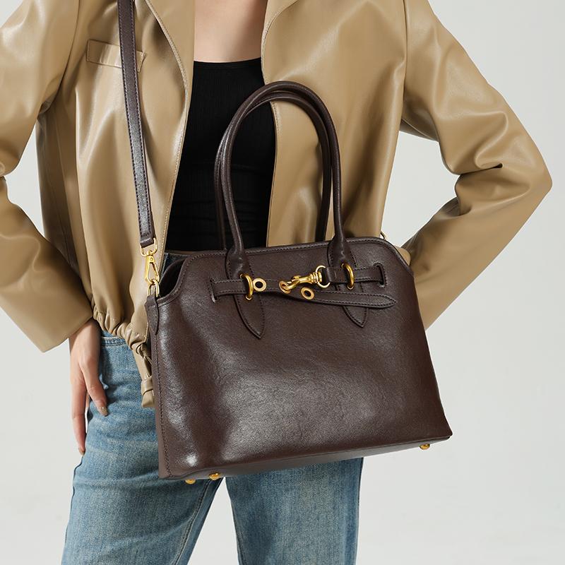 Woman Fashiable casual crossbody bag Women's large capacity genuine leather handbag retro luxury designer genuine shoulder bag