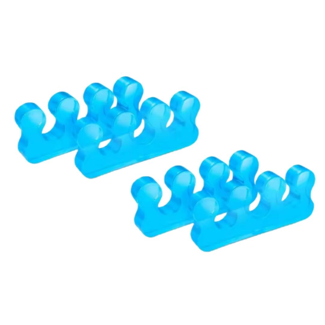 

2Pair Three Hole Toe Separator Toe Spacers Bunion Separator Hallux Valgus Fixator Overlapping Toe Orthosis Toe Straightener Tool