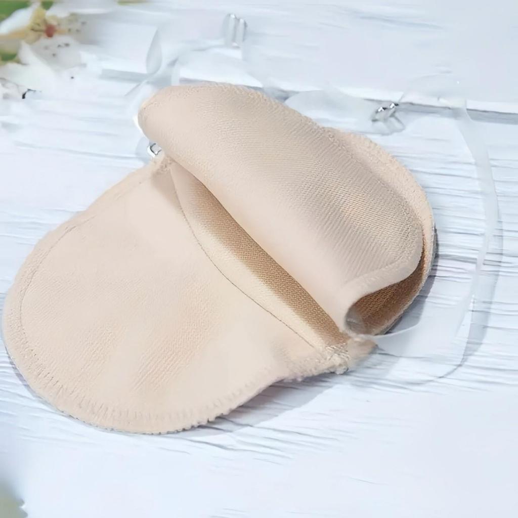 רפידות זיעה מכותנה נושמות לקיץ: בלתי נראה, רחיץ, מתייבש במהירות, מונע הזעה, רך, ידידותי לעור עם רצועות כתף