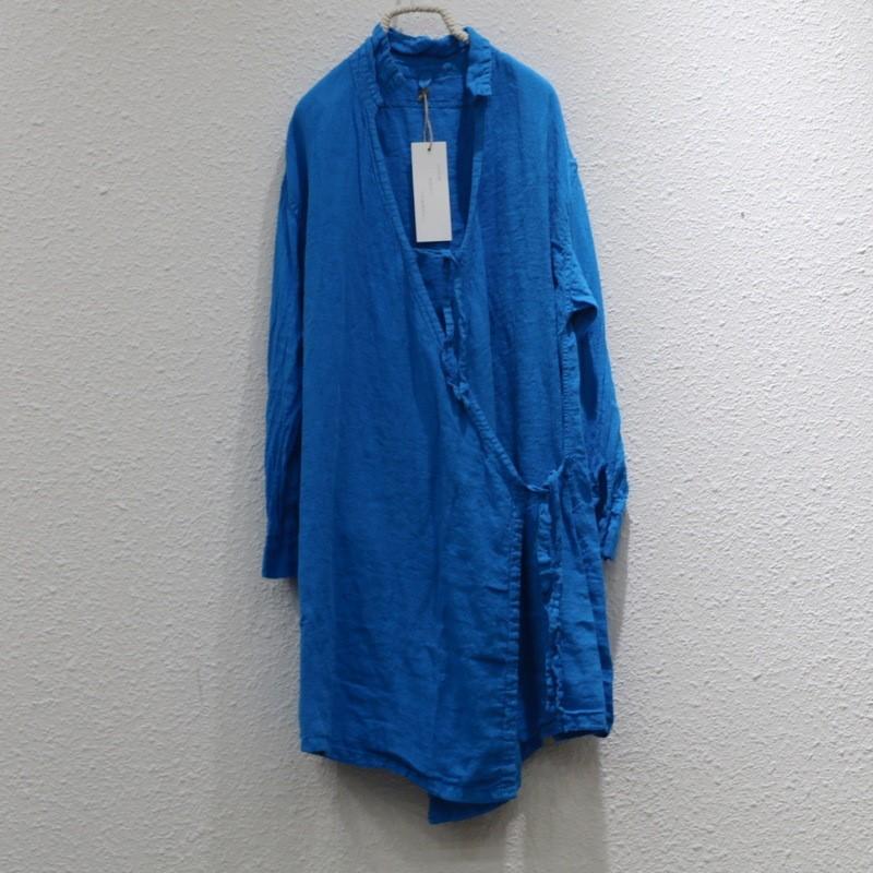 

Johnature Женские рубашки в китайском стиле, винтажные блузки с однотонным принтом, весенние свободные рубашки с длинным рукавом для женщин One Size синий