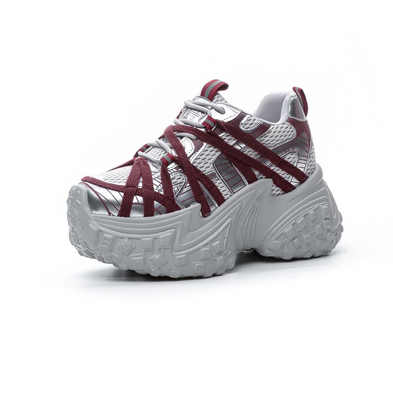 Paris retro dad shoes women's 2025 spring and autumn new platform tire sole polishing sports and leisure trend women's shoes