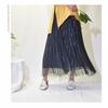 Slim Skirt Midi Length Women's Versatile High-waisted Puffy Pleated Skirt