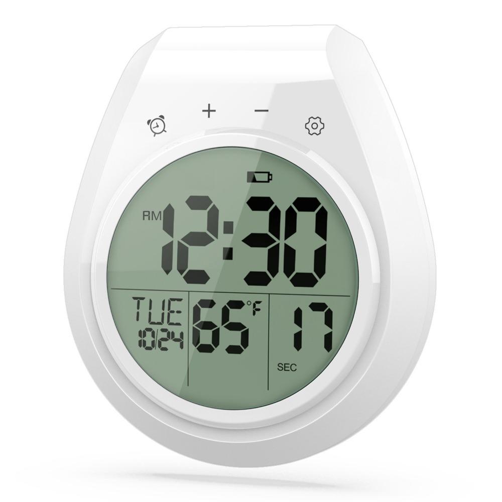 Anti Fog Digital Shower Clock LCD Display Kitchen Timing Alarm Clock Countdown Timer  Student