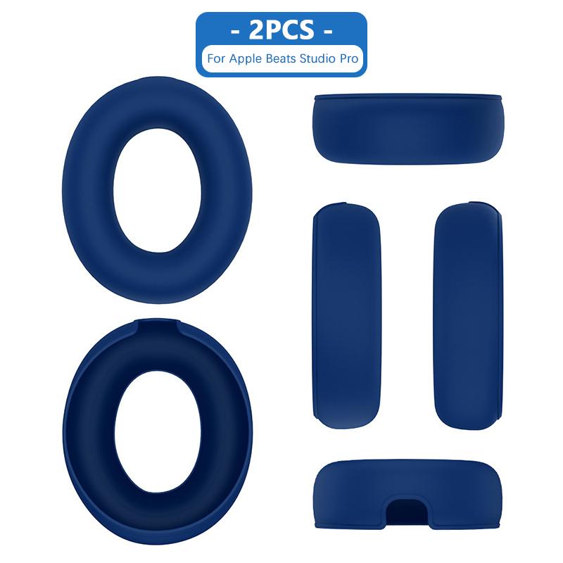 

1 Pair Waterproof Headphone Earmuffs Cover For Beats Studio Pro Soft Silica Gel Protective Sleeve Resistant To Dirt Dustproof