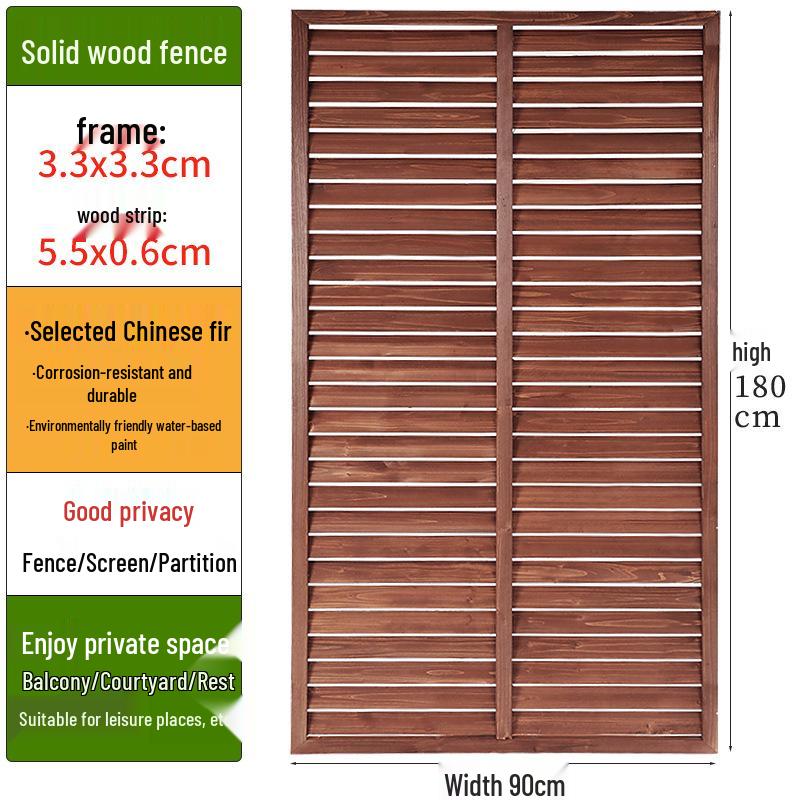 Outdoor Privacy Screen: Louvered Wood Fence for Gardens and Courtyards