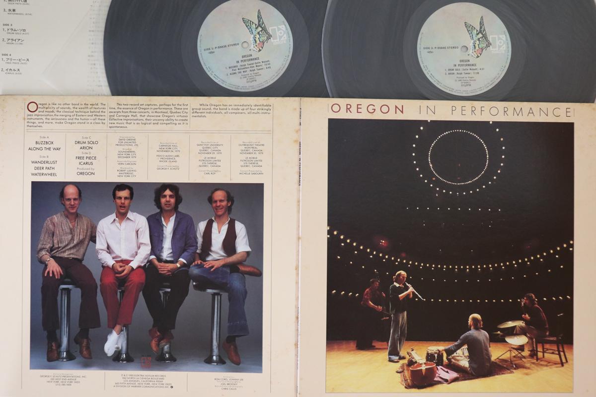 

LP Record OREGON - In Performance P55834E ELEKTRA 1980 Japan Jazz Used