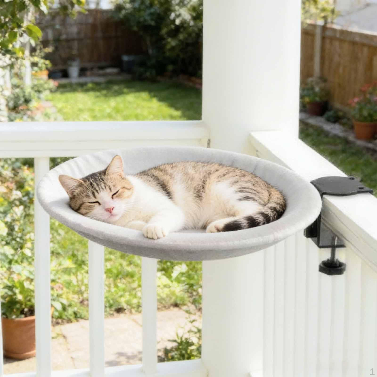 

Bed with Clamp, Comfortable Lounger, Table Hammock, Office, Cat Playhouse білий