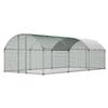 VEVOR Large Metal Chicken Coop, 3 X 6 X 2 M, Walk-in Chicken Runs with Waterproof Cover, Dome Roof Hen House Enclosure with Lock