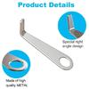 2pcs Sturdy Stainless Steel Materials Doorbells Key Tool for Secure and Simple Removal of Rings Battery Doorbells