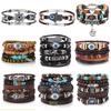 Demon Eye Ethnic Style Men's Multi-layer Turquoise Leather Bracelet Set