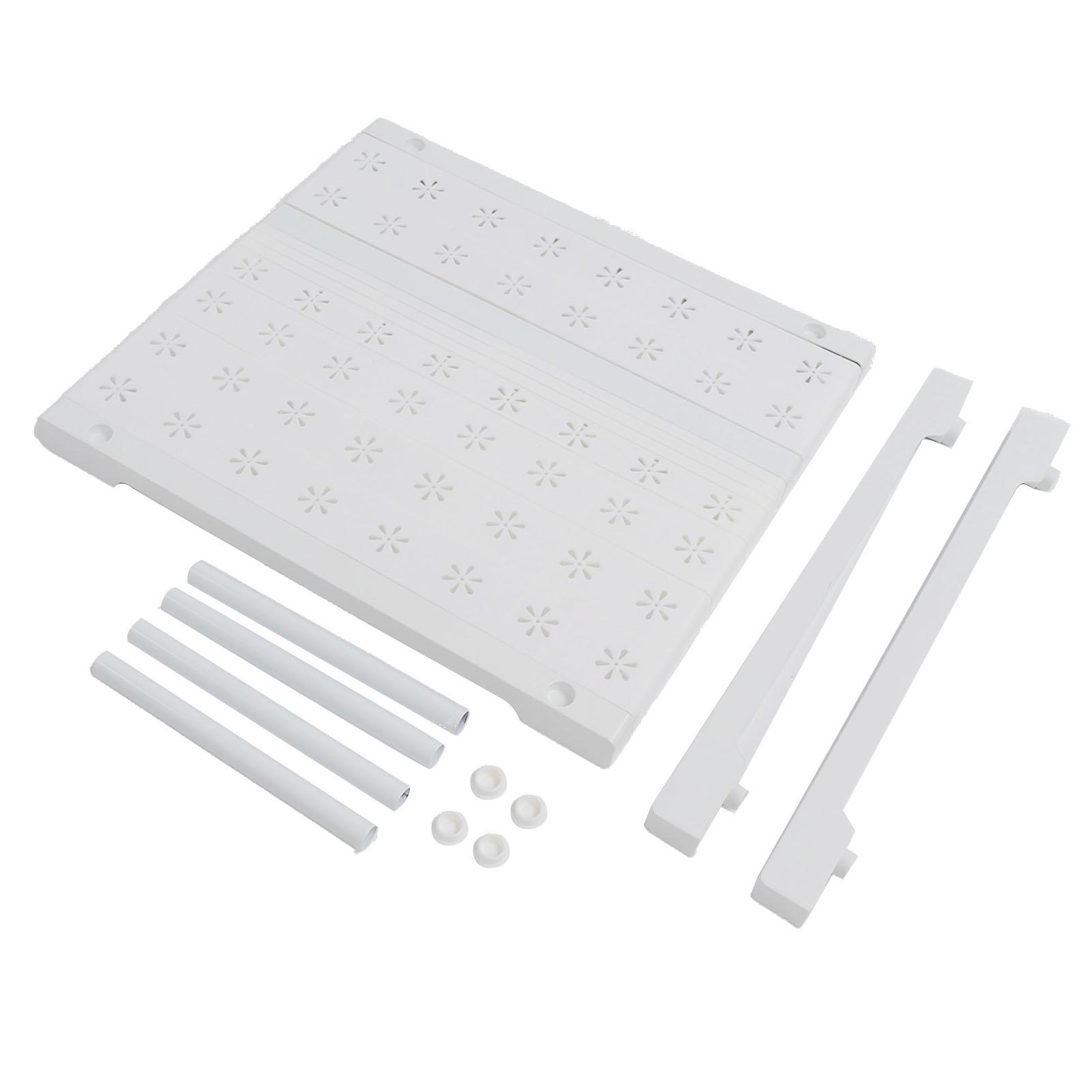 

Расширяемая полка для хранения вещей в шкафу Простая установка Высокая грузоподъемность Экономия места Length 27-38cm / 10.6-15in