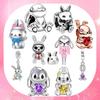 New Fine Diy Women Jewelry Gifts Rabbit Series Charm Beads Nini The Rabbit Rabbit Boxer Fit Original European Bracelets Necklace