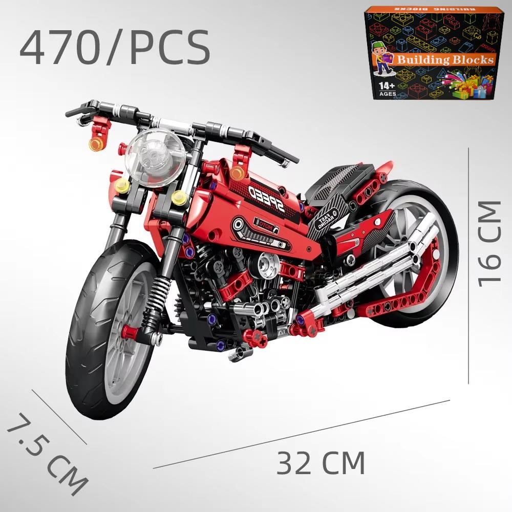 City Tech Motorcycle Car Model Building Blocks City Sports Rapid Racing Motorbike Model Bricks Toy For Childrens Gift