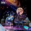 Mò Mò Ice Crystal 3D Laser Silver Stickers: Starry Sky Secret Realm Theme - 6 Decorative Designs