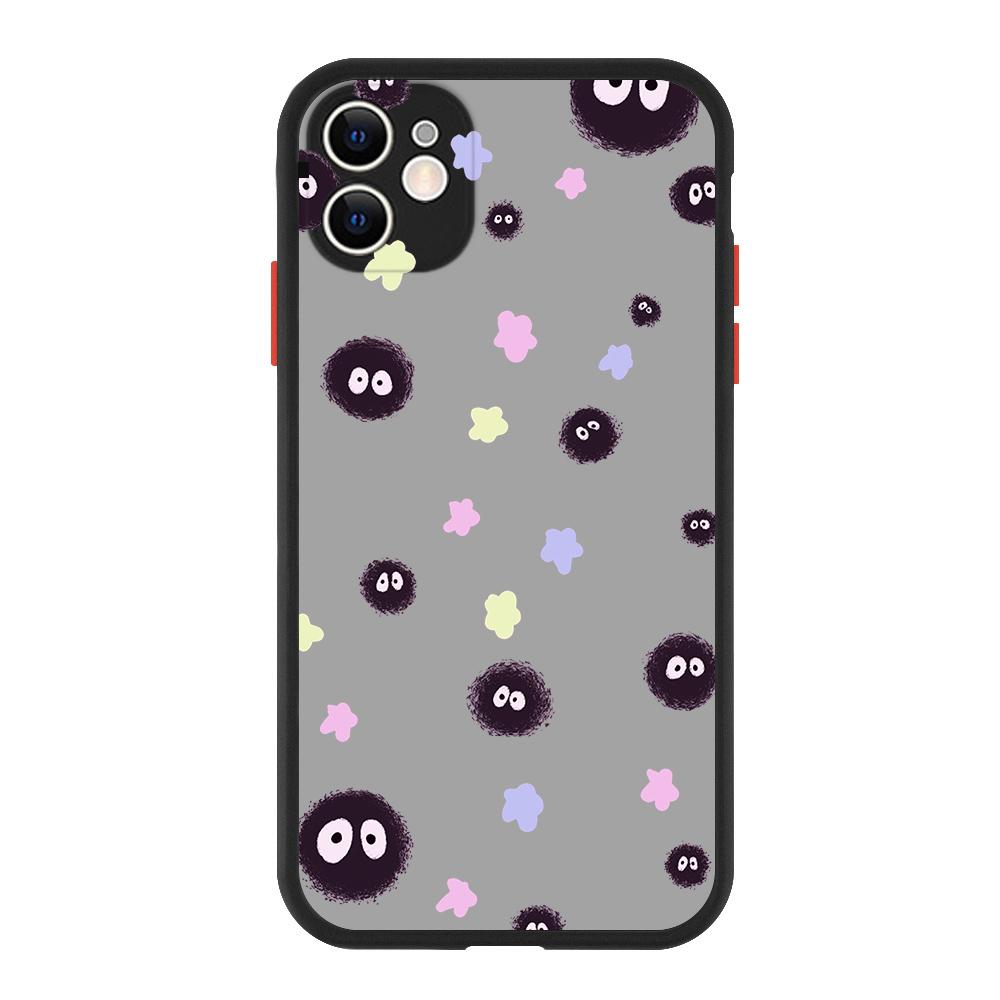 Χαριτωμένη Θήκη Θωράκισης Αντικραδασμική Ματ Τηλεφώνου My Neighbor Totoro Για iPhone 13 14 12 11 Pro Max XR XS X 7 8 Plus Σιλικονούχο Κάλυμμα Μπούμερ