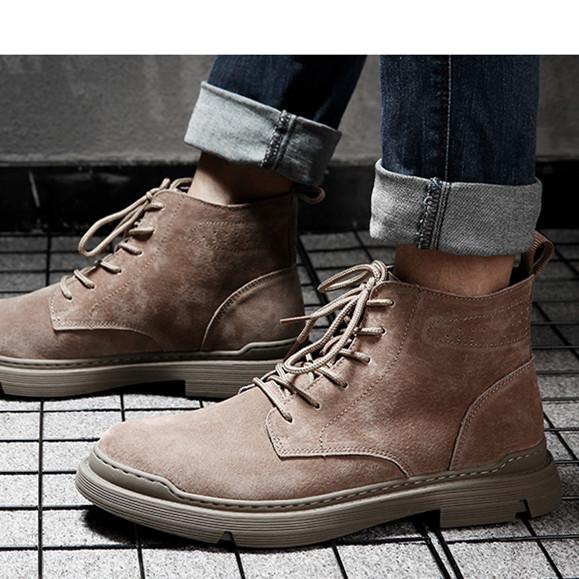 Hombres Moda Casual Botas Altas Zapatos Para Hombres Botas Militares Botas  de Nieve de Cuero Zapatos impermeables de senderismo comprar a buen precio  — entrega gratuita, reseñas reales con fotos — Joom