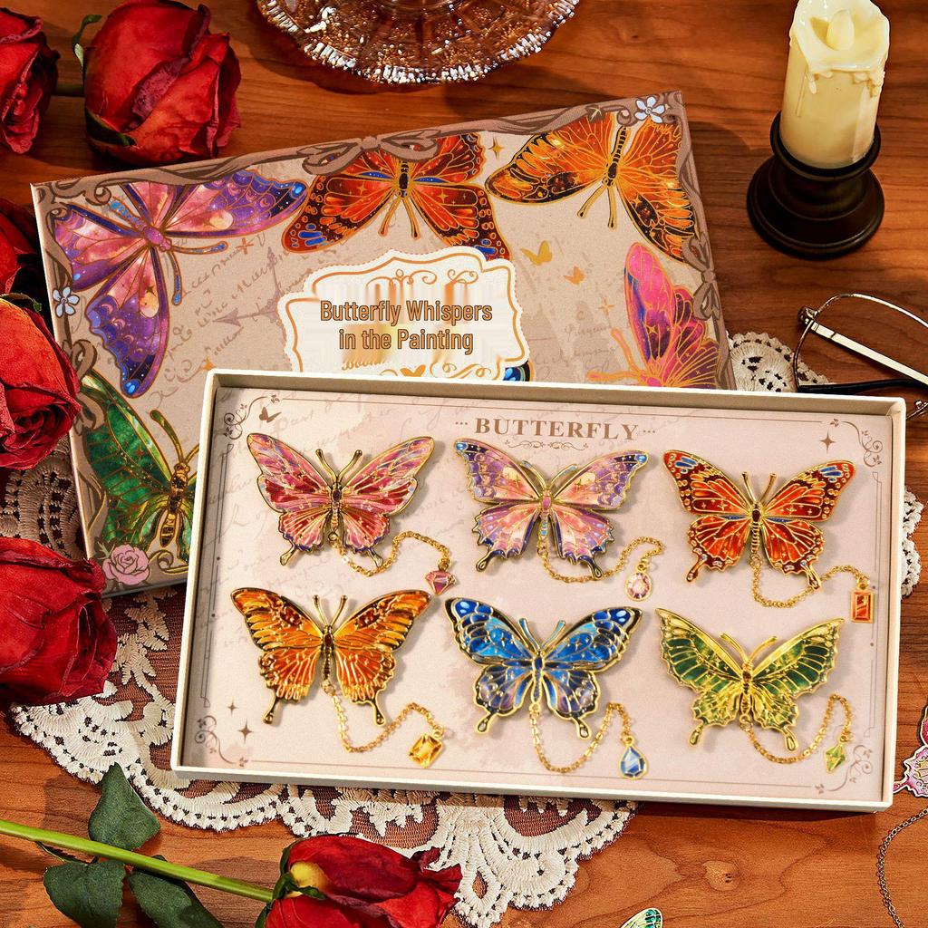Vintage Butterfly Metal Bookmark: Creative and Elegant Back-to-School Souvenir
