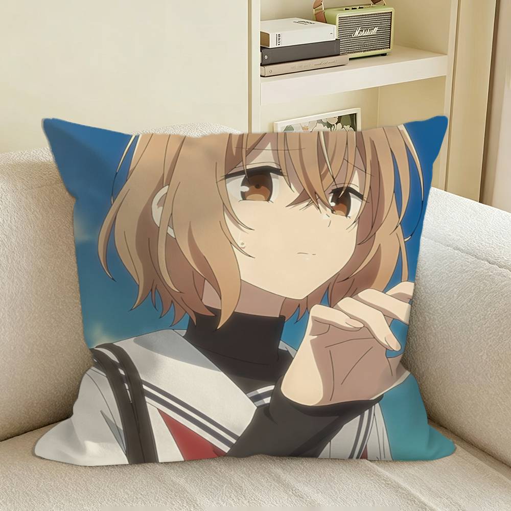 Suicidal Hinako This Monster Wants to Eat Me Square Sofa Pillow Cover Solid Color Living Room Home Decor Cushion Case