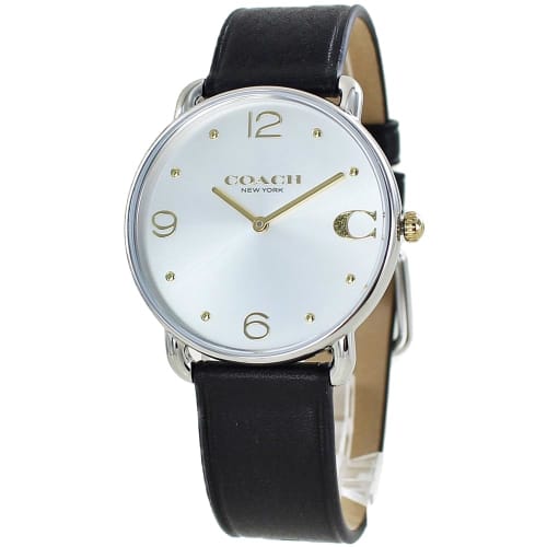 

Coach Women s Elliott Unisex Leather Watch with Leather Strap 14504198