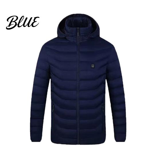 Adult Heated Clothing Blocks Hooded USB Power Heating Coat Winter Electric Supply 9 Padded Even