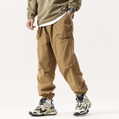 Men's New Overalls, Retro Trousers, Sports Loose Casual Pants, Trendy Men's Pants, High-end Men's Clothing