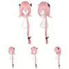 Fate Apocrypha Astolfo Cosplay Wig With Pink Single Braids For Anime Costume Enthusiasts