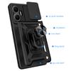 AMORUS For Xiaomi Poco F7 5G/Redmi Turbo 4 Pro 5G Case Kickstand PC+TPU Phone Cover with Camera Lens Slider