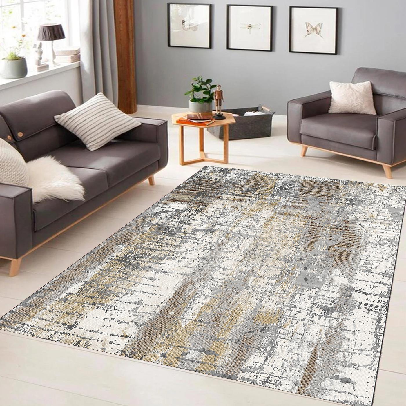 

Rovigo Home Моющийся ковер с принтом RV144-FNL449 50x80 жёлтый