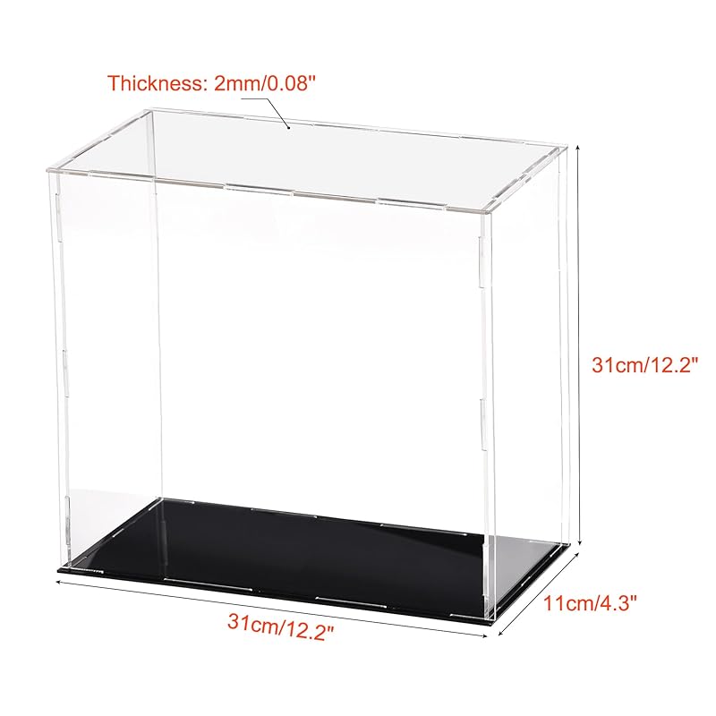 Edinstry storage case acrylic storage case acrylic box Height 30cm 30x10cm figure case display case collection case transparent storage box exhibition