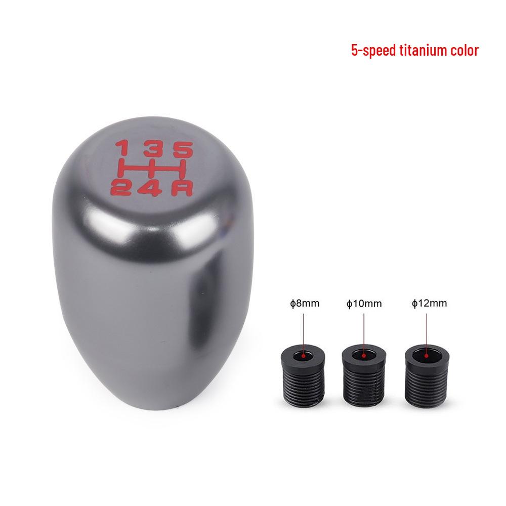 Aluminum Alloy Manual Gear Shift Knob, 5 or 6-Speed