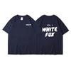 Men's Women's Summer Comfortable Casual White Fox Letter Solid Color Printed T-shirt-Soft Fabric Summer Relaxed Fit Clothing