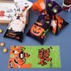 50PCS Pack Halloween Candy Bag Assorted Styles Pumpkin Ghost Bat Halloween Party Supplies Trick or Treat Gift Goodie Bag