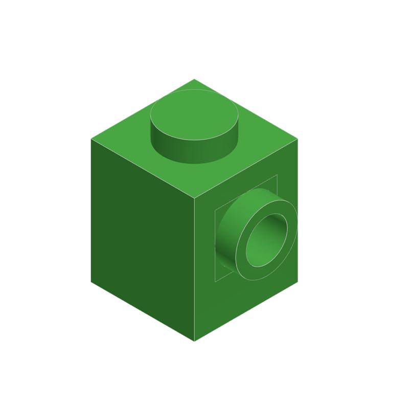 10 KUSŮ 87087 1x1 s čepem na straně Stavební kostky MOC Kompatibilní s Brick Dětské hračky Dárková krabička