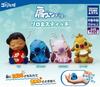 Takara Tomy Arts Disney Shoulder Zun Fig Lilo & Stitch X Complete Set of 4, Gachapon Capsule Toy