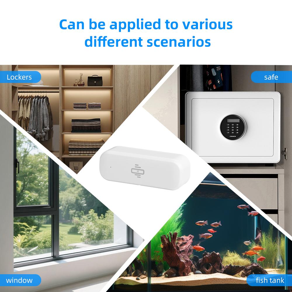 Tuya Smarter Vibrationssensor WiFi-Version Echtzeit-Bewegungsmeldung Automatisierung Wohn-Smart-Life APP-Benachrichtigungen Alarm