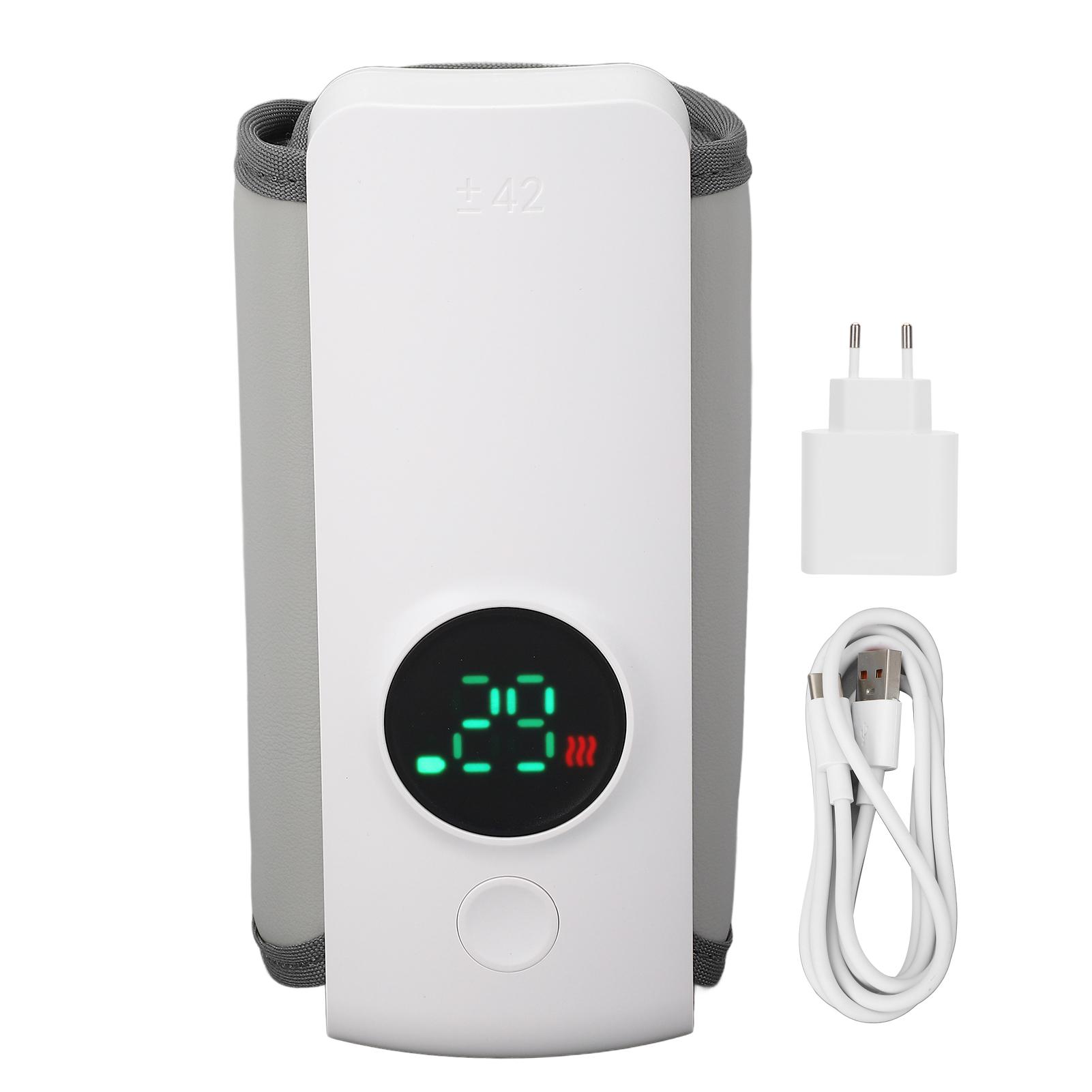 

Портативный подогреватель для бутылочек, быстрый нагрев, дорожный подогреватель молока, 6000 мАч, постоянная температура, подогрев грудного молока EU Plug