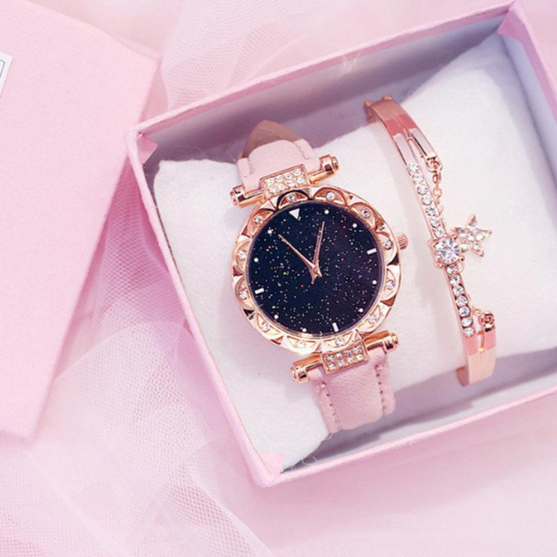 

Елегантний жіночий квадратний годинник з римськими цифрами та стразами та подарунковий набір Factory Direct Price