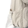 Solid Color Flap Backpack with Front Zipper Pocket Top Handle Adjustable Straps Casual School Daypack