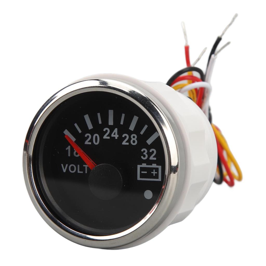 52MM Voltage Meter 9 To 32V Highly Accurate Pointer Voltmeter with Backlight For RVs Yacht Fishing Boats Ships