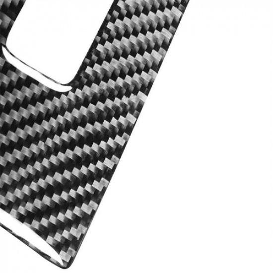 3Pcs Carbon Fiber Window Switch Button Panel Cover Trim For Volvo V60 2010-2017