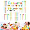68/76/40Pcs Kids Fruit Forks Picks Kid Bento Accessories Mini Cute Children Snack Cake Dessert Food Pick Toothpick Decor