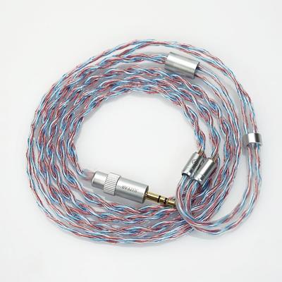 Câble de mise à niveau HiFiGo JUZEAR Flare IEM, Câble de remplacement pour écouteurs HiFi, Mélange de Cuivre Monocristallin 6N + Cuivre Monocristallin Plaqué Argent, 0,78 mm 2 broches, 3,5 mm