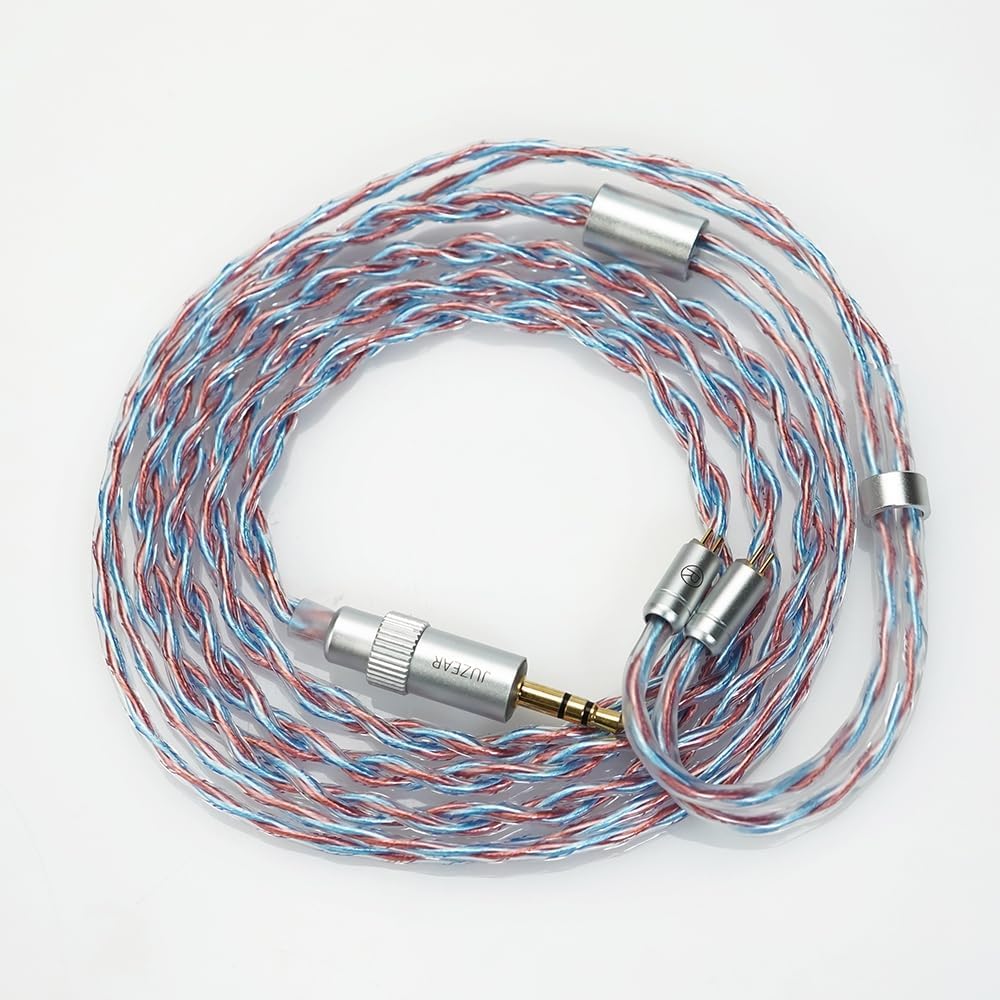 HiFiGo JUZEAR Flare IEM Upgrade HiFi Earphone 6N Single Crystal Copper Single Crystal Copper Double Helix Replacement Improved Sound Ideal for Monitor