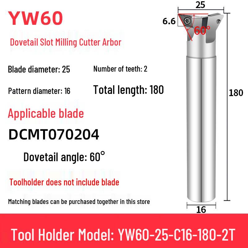 45°-75° CNC V-Shaped Dovetail Groove Milling Cutter with Inner Hole